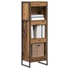 vidaXL B&uuml;cherregal Altholz 80 x 30 x 155 cm Holzwerkstoff