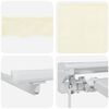 vidaXL Manueller Markisenrahmen mit LEDs Creme 2,5 x 2 m