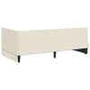 vidaXL Eckbettgestell mit Kopfteil Creme 90 cm x 200 cm Samt
