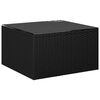 vidaXL 7-tlg. Garten-Lounge-Set mit Kissen Poly Rattan Schwarz