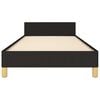 vidaXL Bettgestell ohne Matratze Schwarz 100x200 cm Stoff