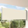 vidaXL Ausziehbare Seitenmarkise 140x300 cm Creme