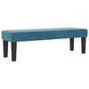 vidaXL Boxspringbett mit Matratze Dunkelblau 160 x 200 cm Samt