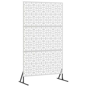 vidaXL Sichtschutz 100 x 50 x 180 cm Edelstahl Silber