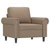 vidaXL Sessel Cappuccino-Braun 60 cm Kunstleder