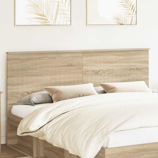 vidaXL Kopfteil mit Kopfteil Sonoma-Eiche 180 cm Holzwerkstoff