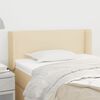 vidaXL Kopfteil mit Ohren Creme 93x16x78/88 cm Stoff