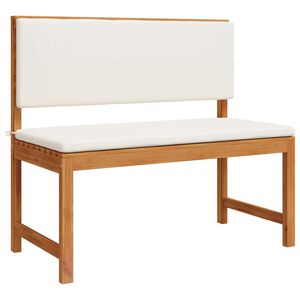 vidaXL Gartenstuhl mit Kissen Braun 100 x 50 x 91cm Massivholz Akazie