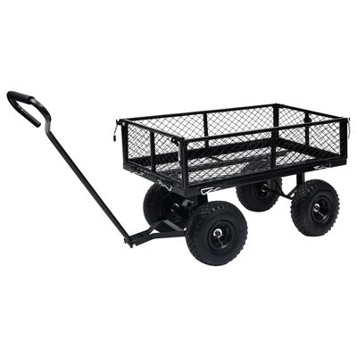 vidaXL Gartenwagen Schwarz 250 kg