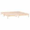 vidaXL Massivholzbett mit LEDs 150x200 cm