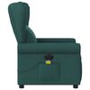 vidaXL Massagesessel Elektrisch Dunkelgr&uuml;n Stoff