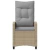 vidaXL Gartenstuhl 2 pcs Beige und Hellgrau 56 x 60 x 112 cm