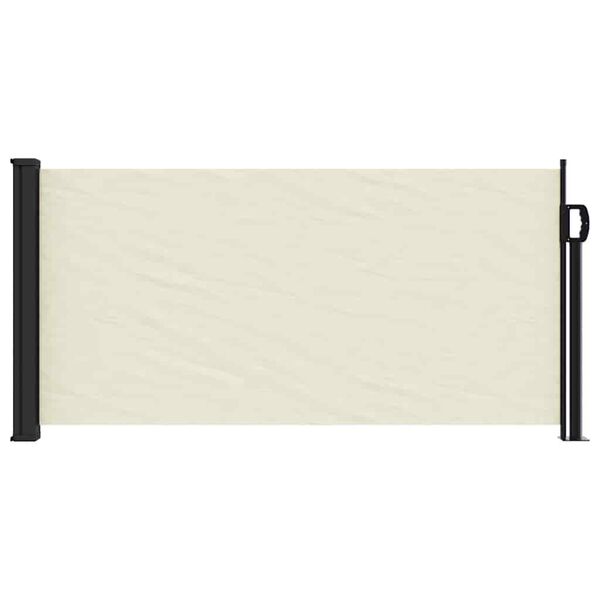 vidaXL Seitenmarkise Ausziehbar Creme 100x300 cm