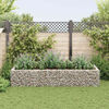 vidaXL Gabionen-Hochbeet Stahl 270&times;90&times;50 cm