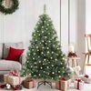vidaXL K&uuml;nstlicher Weihnachtsbaum mit 150 LEDs Gr&uuml;n 150 cm PE und PVC