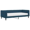 vidaXL Tagesbett mit Matratze Blau 90x200 cm Samt