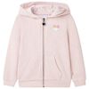 Kinder-Kapuzenpullover mit Rei&szlig;verschluss Hellrosa 104