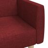 vidaXL Schlafsofa 2-Sitzer Weinrot Stoff