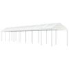vidaXL Pavillon mit Dach Wei&szlig; 17,84x2,28x2,69 m Polyethylen