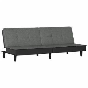 vidaXL Schlafsofa Dunkelgrau Stoff