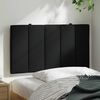 vidaXL Kopfteil-Kissen "Hanko" Schwarz 80 cm Stoff