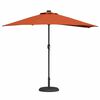 vidaXL Garten-Sonnenschirm Terrakotta 294 x 150 x 224 cm