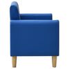 vidaXL 2-Sitzer-Kindersofa Blau Kunstleder