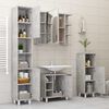 vidaXL Badezimmerschrank Betongrau 30x30x95 cm Holzwerkstoff