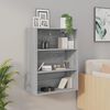 vidaXL H&auml;ngeschrank Grau Sonoma 69,5x32,5x90 cm