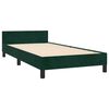 vidaXL Bettgestell ohne Matratze Dunkelgr&uuml;n 100x200 cm Samt