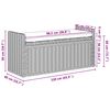 vidaXL Sitzbank mit Stauraum Schwarz gewaschen 110 x 40 x 50 cm Rattan