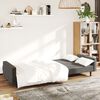 vidaXL Schlafsofa 2-Sitzer Dunkelgrau Samt