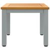vidaXL Tisch f&uuml;r Outdoor Nat&uuml;rlich und Grau 45 x 45 x 38 cm
