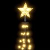 vidaXL Weihnachtsbaum Kegelform 84 LEDs Deko Warmwei&szlig; 50x150 cm