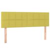 vidaXL Boxspringbett mit Matratze & LED Gr&uuml;n 140x190 cm Stoff