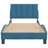 vidaXL Bettgestell ohne Matratze "Hanko" Blau 90x190 cm Samt