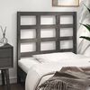 vidaXL Bett-Kopfteil Grau 105,5x4x100 cm Massivholz Kiefer