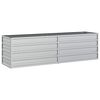 vidaXL Garten-Hochbeet 160x40x45 cm Verzinkter Stahl Silber