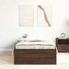 vidaXL Bettgestell Braun Eichen-Optik 90x190 cm