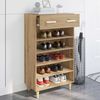 vidaXL Schuhschrank Kunsthandwerk Eiche 60 x 35 x 105 cm Holzwerkstoff