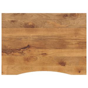 vidaXL Schreibtischplatte mit Aussparung 110x80x2,5cm Massivholz Mango