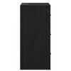 vidaXL Sideboard Schwarz Eichen-Optik 40 x 33 x 70 cm Holzwerkstoff