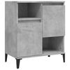 vidaXL Sideboards 2 Stk. Betongrau 60x35x70 cm Holzwerkstoff