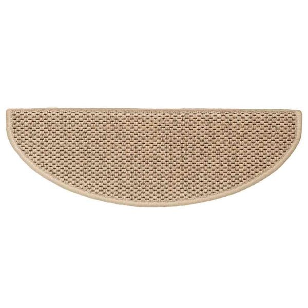 vidaXL Treppenmatten Selbstklebend Sisal-Optik 15 Stk. 65x21x4 cm Sand