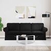 vidaXL Sofa Schwarz Gesamtabmessungen: 215 x 82 x 80 cm (B x T x H)