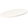 vidaXL Tischplatte Wei&szlig; 70x35x2,5 cm Massivholz Kiefer Oval