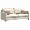 vidaXL Sofakissen 2 St&uuml;ck Taupe 50 x 30 cm Stoff