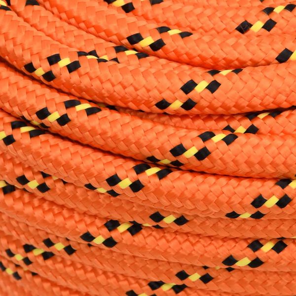vidaXL Bootsseil Orange 18 mm 25 m Polypropylen