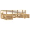 vidaXL Sofagarnituren 6 pcs Wei&szlig; Massivholz Akazie