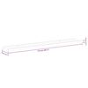 vidaXL Wandregale 4 Stk. Betongrau 115x9x3 cm